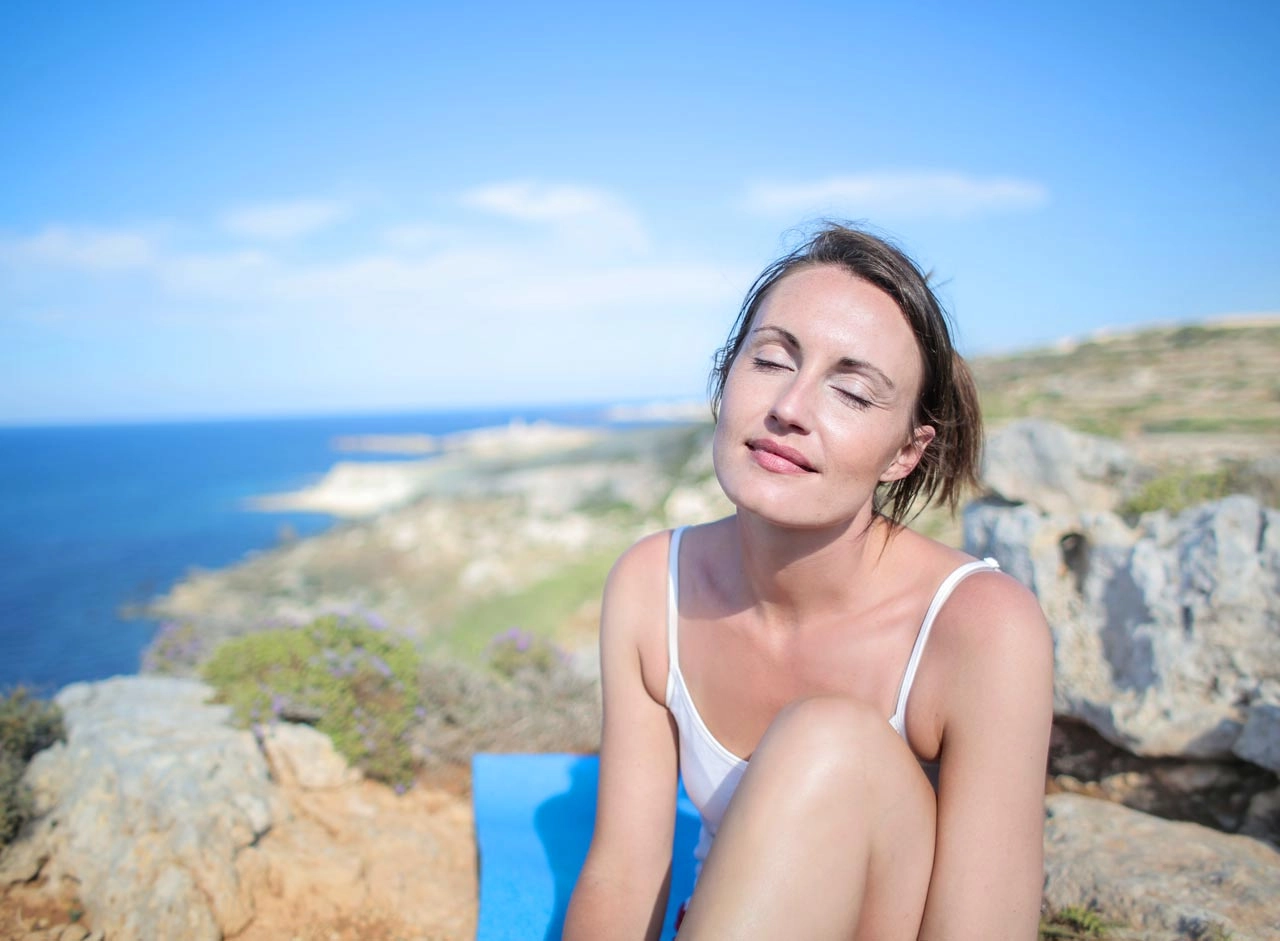 Frau am Meer